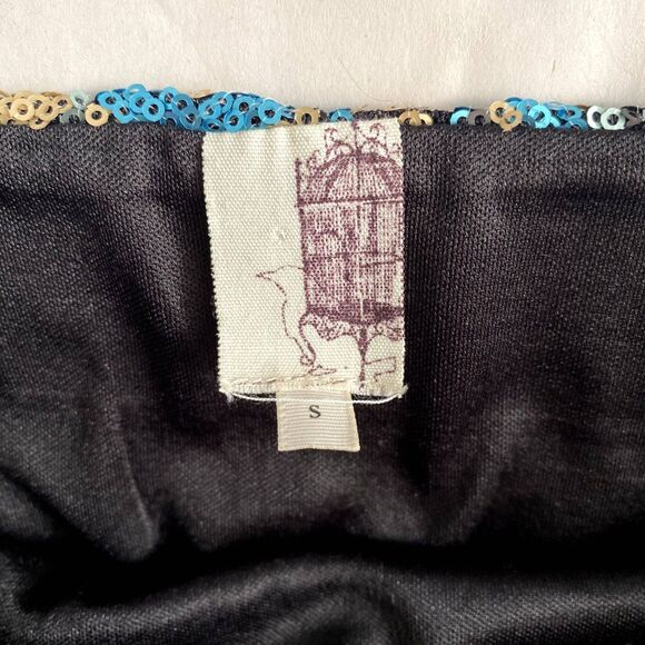 Francesca's Birdcage Label Allover Sequin Mini Skirt Bodycon Party Size‎ Small - Picture 3 of 5